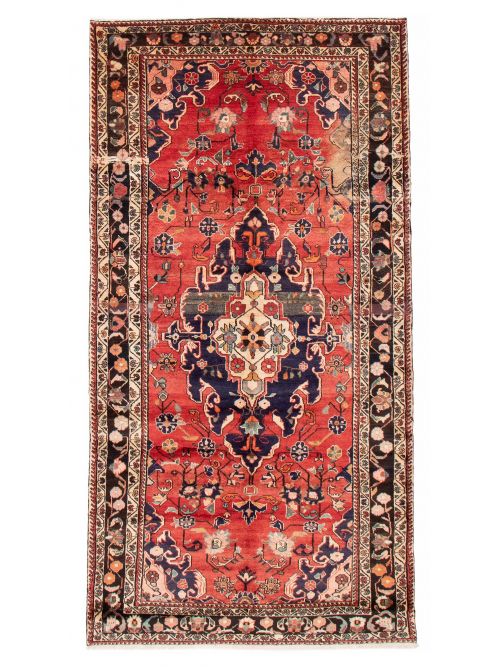 Persian Revival 5'3" x 9'10" Hand-knotted Wool Rug 