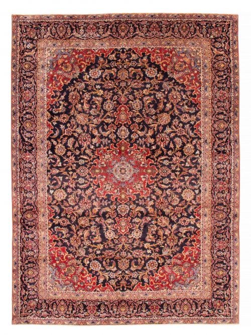 Persian Kashan 9'3" x 12'0" Hand-knotted Wool Rug 