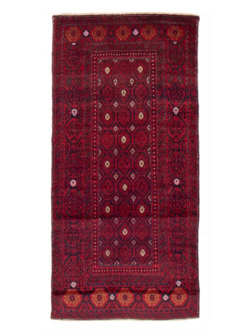 Afghan Teimani 3'4" x 6'9" Hand-knotted Wool Rug 