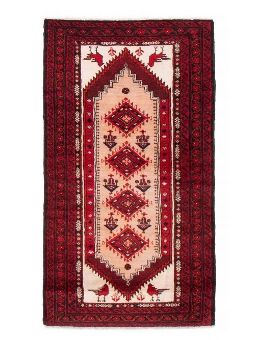 Afghan Baluch 3'3" x 6'1" Hand-knotted Wool Rug 