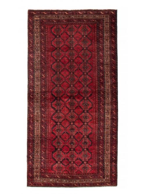 Afghan Baluch 3'4" x 6'7" Hand-knotted Wool Rug 