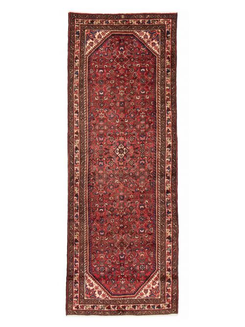 Persian Hamadan 3'6" x 9'6" Hand-knotted Wool Rug 