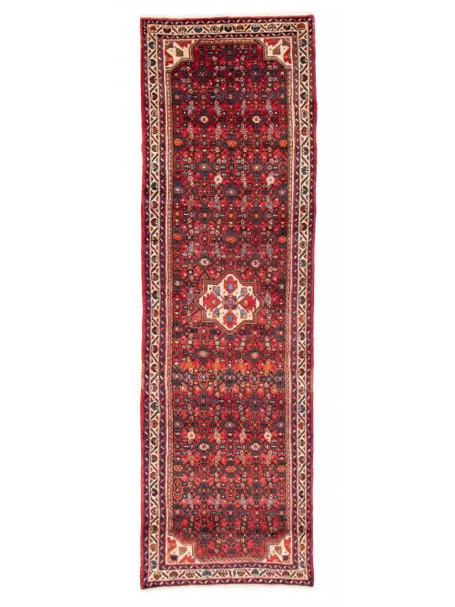Persian Hosseinabad 2'9" x 10'0" Hand-knotted Wool Rug 