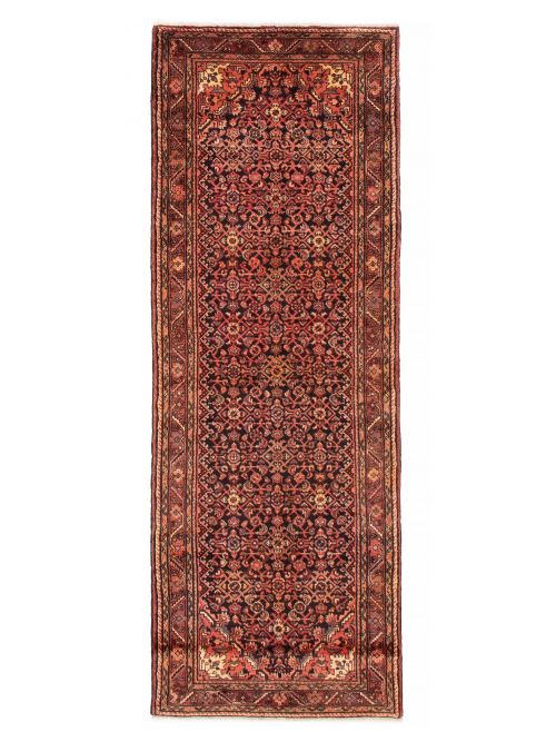 Persian Hamadan 3'8" x 10'3" Hand-knotted Wool Rug 