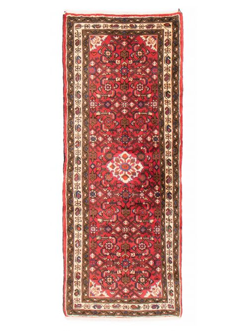 Persian Hosseinabad 2'6" x 6'3" Hand-knotted Wool Rug 