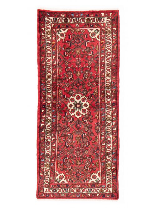 Persian Hosseinabad 2'8" x 5'11" Hand-knotted Wool Rug 
