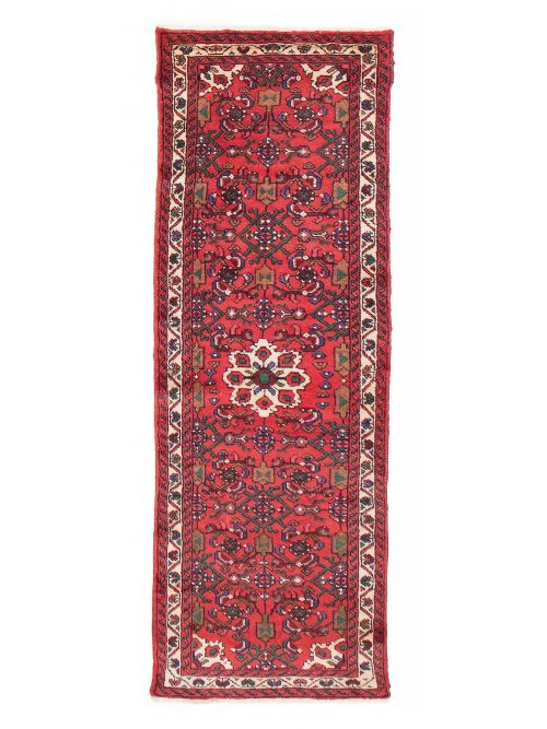 Persian Hosseinabad 2'1" x 6'4" Hand-knotted Wool Rug 