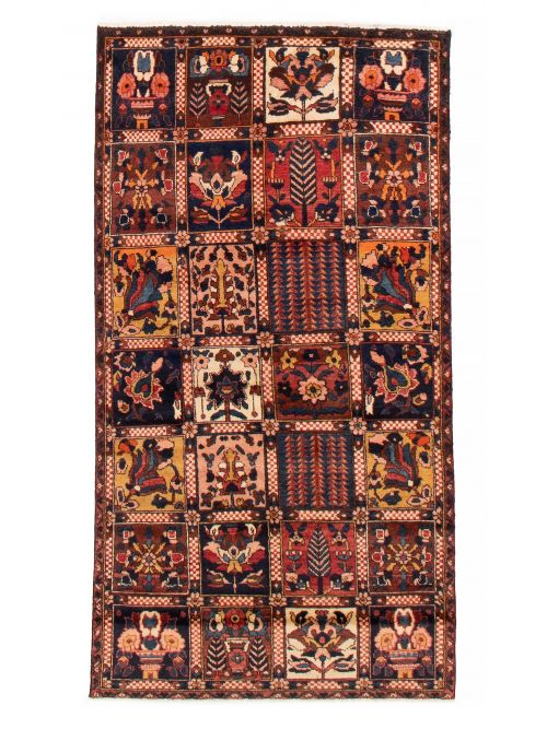 Persian Revival 3'11" x 7'3" Hand-knotted Wool Rug 