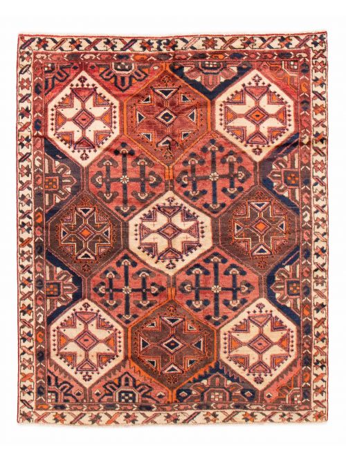 Persian Style 5'1" x 6'7" Hand-knotted Wool Rug 