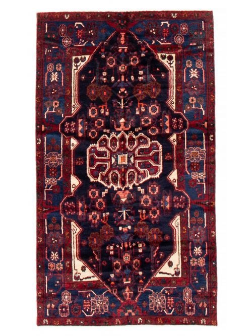 Persian Style 4'4" x 7'7" Hand-knotted Wool Rug 