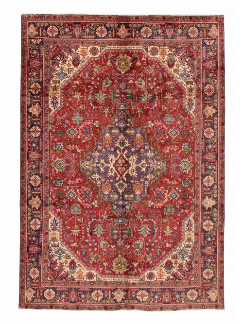 Persian Tabriz 6'8" x 9'6" Hand-knotted Wool Rug 