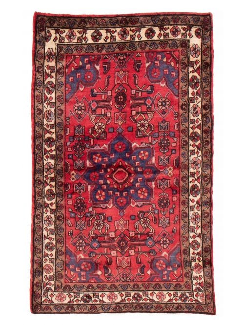 Persian Style 3'5" x 5'11" Hand-knotted Wool Rug 