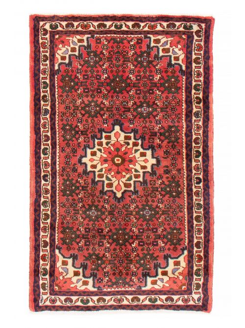 Persian Hosseinabad 3'2" x 4'11" Hand-knotted Wool Rug 