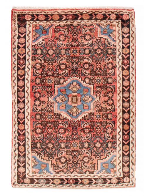 Persian Hosseinabad 3'7" x 5'1" Hand-knotted Wool Rug 