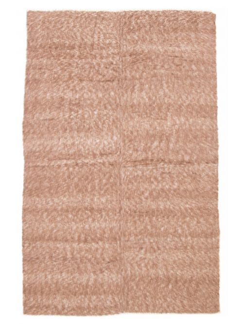 Turkish Eden Flokati 7'10" x 11'5" Flat-Weave Wool Kilim 