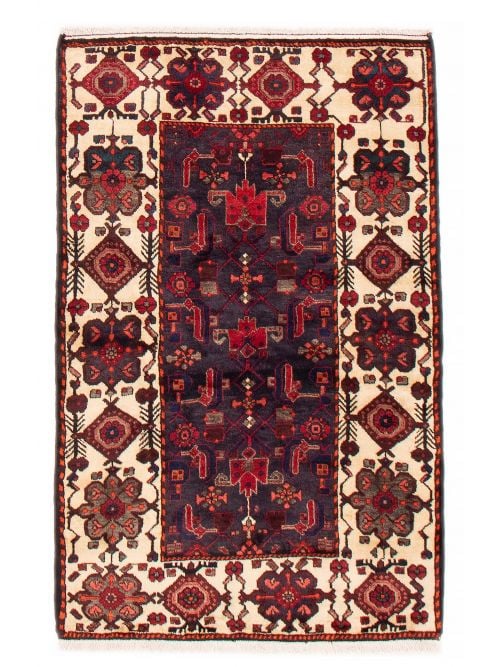 Persian Style 3'7" x 5'5" Hand-knotted Wool Rug 