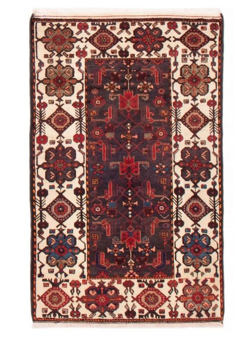 Persian Style 3'7" x 5'8" Hand-knotted Wool Rug 