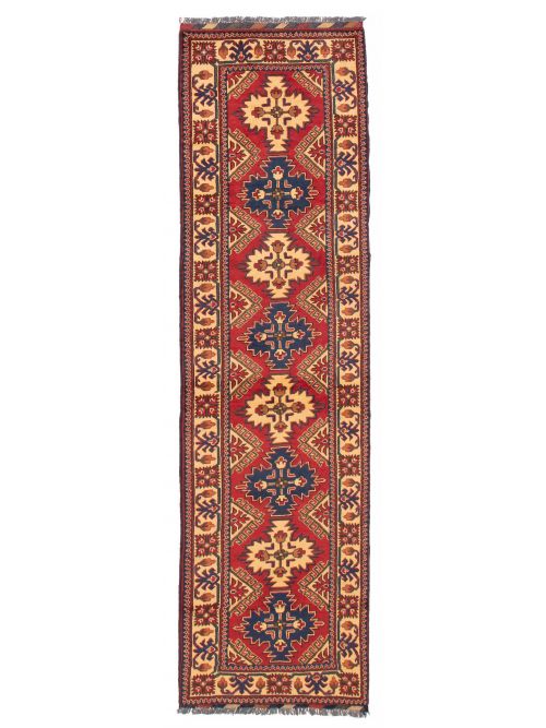 Afghan Finest Kargahi 2'10" x 9'10" Hand-knotted Wool Rug 