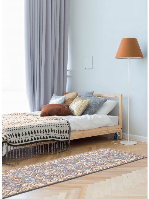 Indian Royal Oushak 2'6" x 7'8" Hand-knotted Wool Rug 