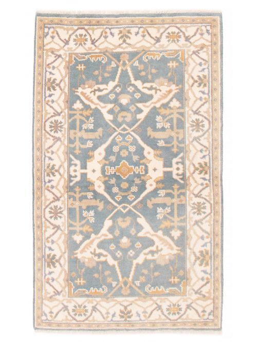 Indian Royal Oushak 4'0" x 6'0" Hand-knotted Wool Rug 