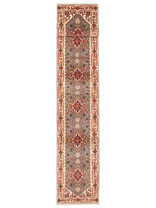 Indian Serapi Heritage 2'7" x 15'6" Hand-knotted Wool Rug 