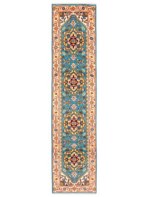 Indian Serapi Heritage 2'5" x 10'0" Hand-knotted Wool Rug 