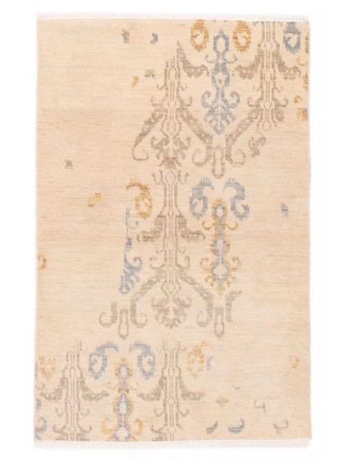 Indian Mystique 4'0" x 6'1" Hand-knotted Wool Rug 
