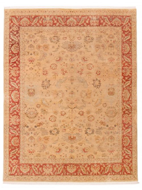 Indian Chobi Twisted 7'10" x 9'9" Hand-knotted Wool Rug 