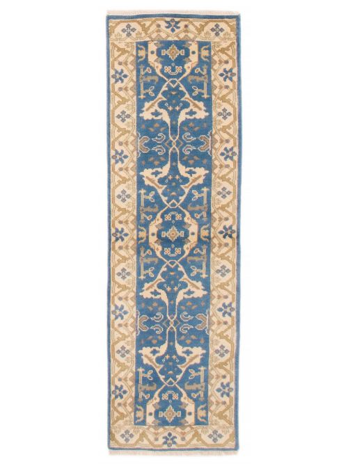 Indian Royal Oushak 2'5" x 7'9" Hand-knotted Wool Rug 
