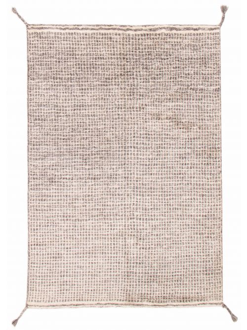 Indian Tangier 5'7" x 8'7" Hand-knotted Wool Rug 