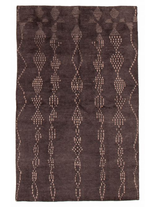 Indian Tangier 5'4" x 7'9" Hand-knotted Wool Rug 