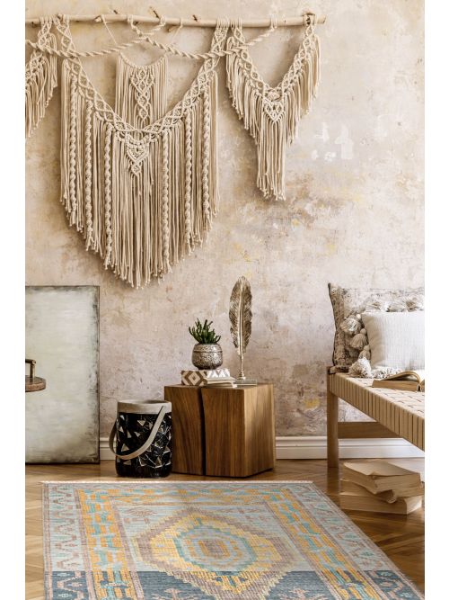 Indian Tangier 5'2" x 8'0" Hand-knotted Wool Rug 