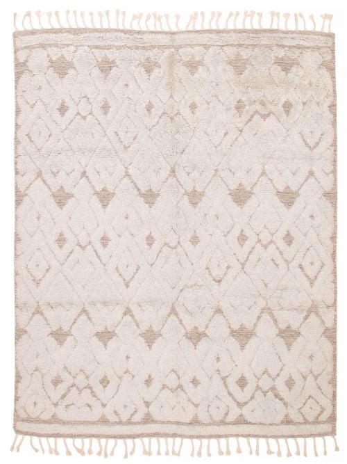 Indian Tangier 7'9" x 9'8" Hand-knotted Wool Rug 