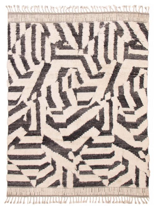 Indian Tangier 7'9" x 10'3" Hand-knotted Wool Rug 