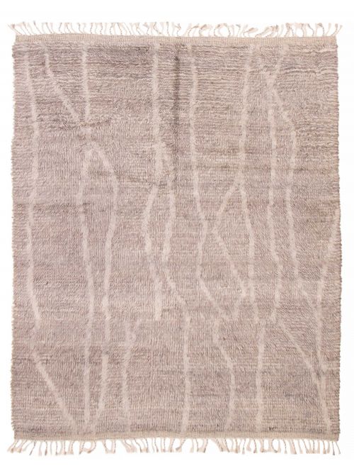 Indian Tangier 8'0" x 10'1" Hand-knotted Wool Rug 