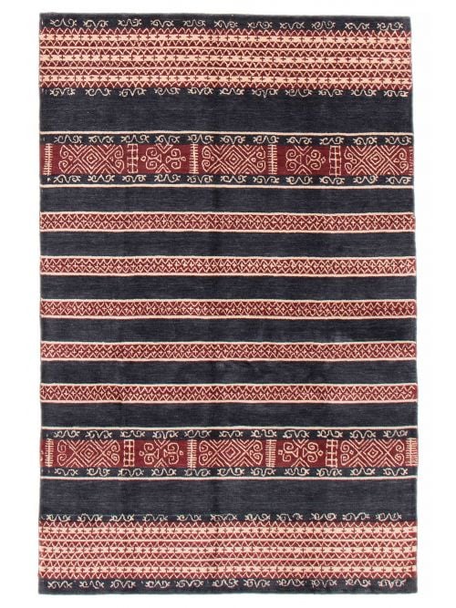 Indian Kashkuli Gabbeh 5'0" x 7'10" Hand Loomed Wool Rug 