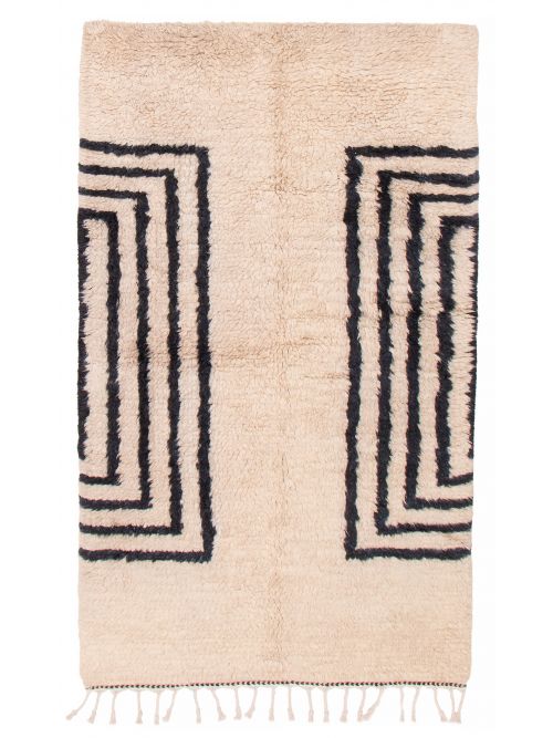 Indian Tangier 5'1" x 8'3" Hand-knotted Wool Rug 