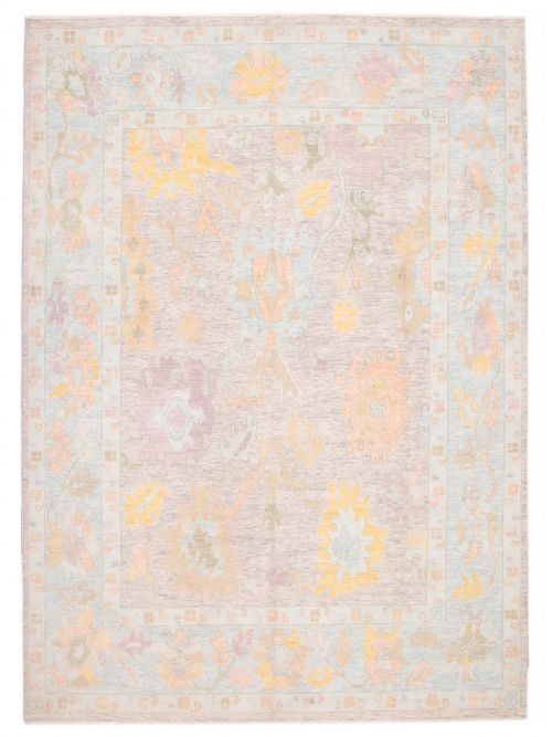 Indian Modern Oushak 10'4" x 14'3" Hand-knotted Wool Rug 