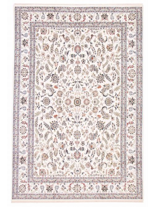 Indian Nain 9'7" x 14'0" Hand-knotted Silk & Wool Rug 