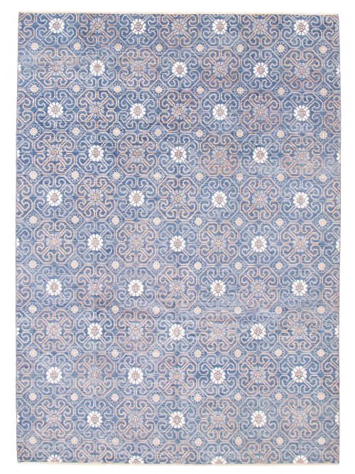 Indian Mystique 9'2" x 12'1" Hand-knotted Viscose, Wool Rug 