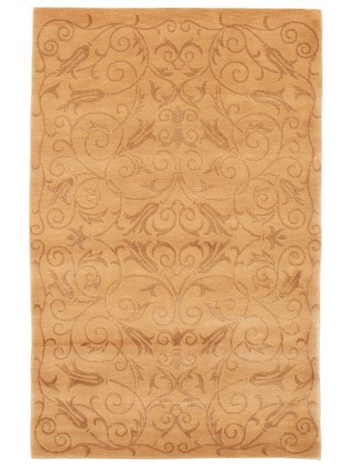 Nepal Opulence 4'0" x 6'2" Hand-knotted Silk & Wool Rug 