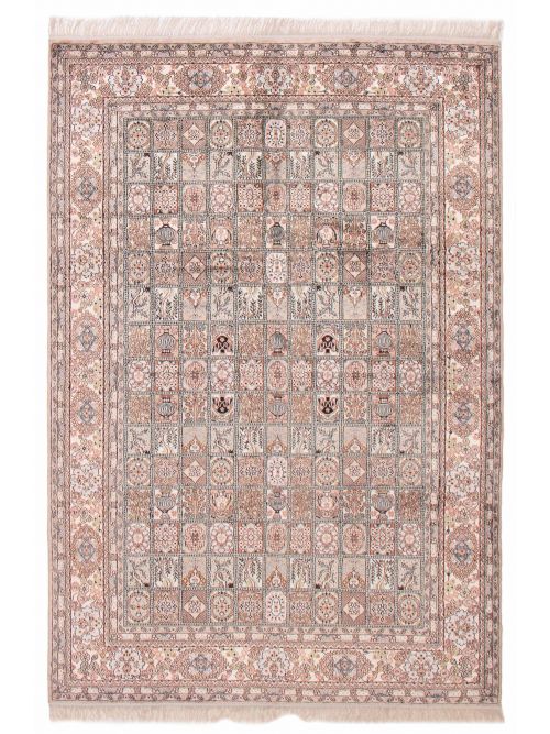 Chinese 300L Silk 6'2" x 9'0" Hand-knotted Silk Rug 