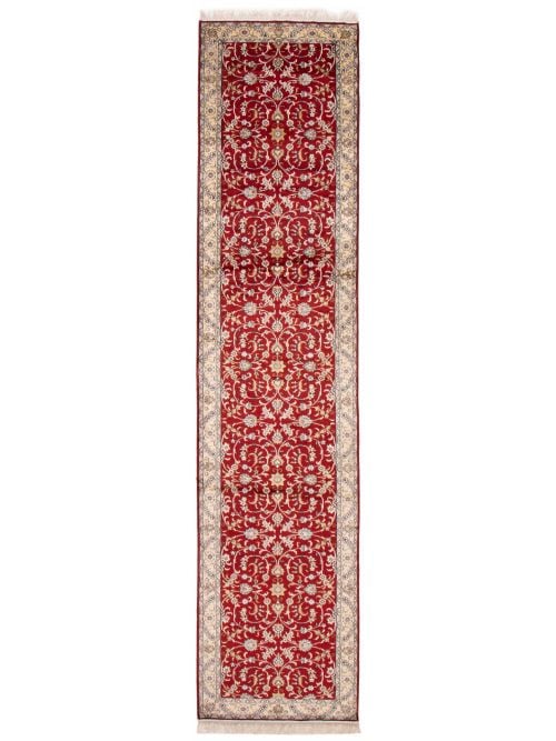 Chinese 300L Silk 2'7" x 12'0" Hand-knotted Silk Rug 