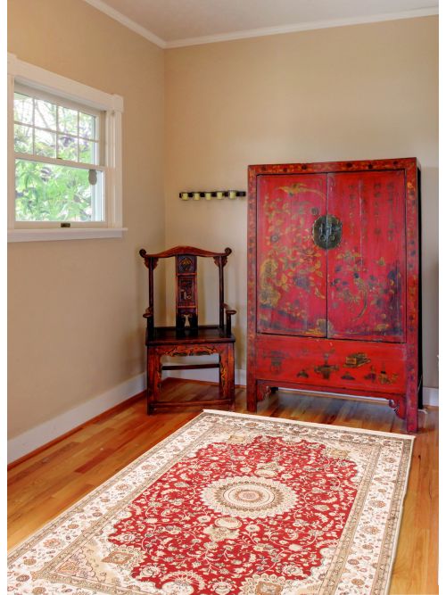Chinese 300L Silk 5'0" x 8'1" Hand-knotted Silk Rug 