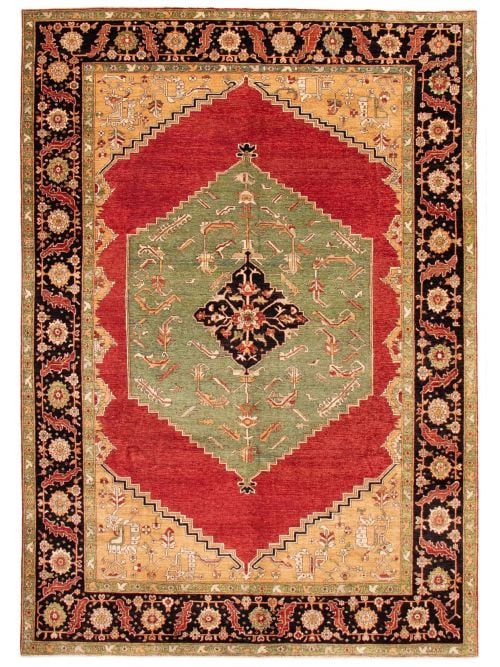 Afghan Aryana 9'10" x 14'5" Hand-knotted Wool Rug 