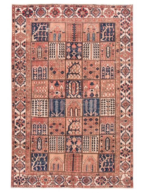 Persian Style 6'8" x 9'10" Hand-knotted Wool Rug 