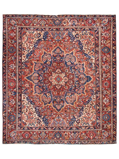 Persian Style 10'4" x 11'6" Hand-knotted Wool Rug 
