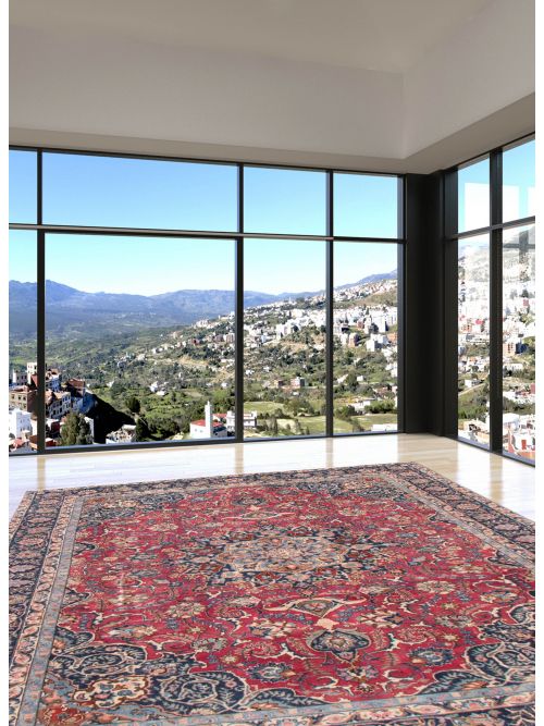 Persian Style 8'0" x 10'6" Hand-knotted Wool Rug 