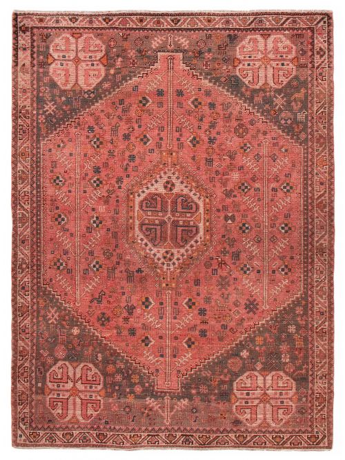 Persian Style 6'6" x 9'0" Hand-knotted Wool Rug 