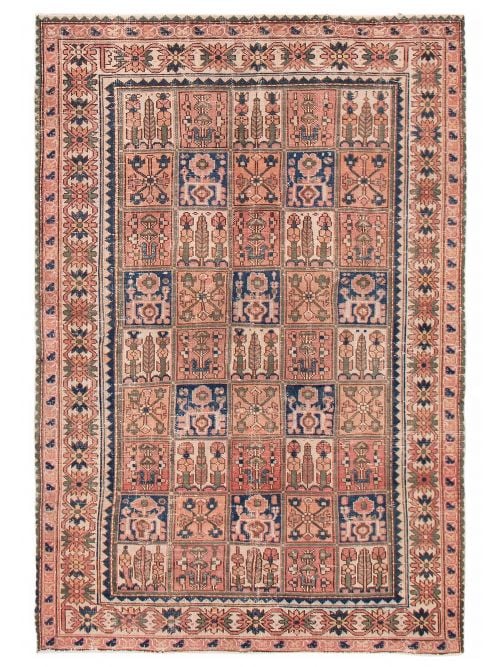 Persian Style 6'7" x 9'8" Hand-knotted Wool Rug 